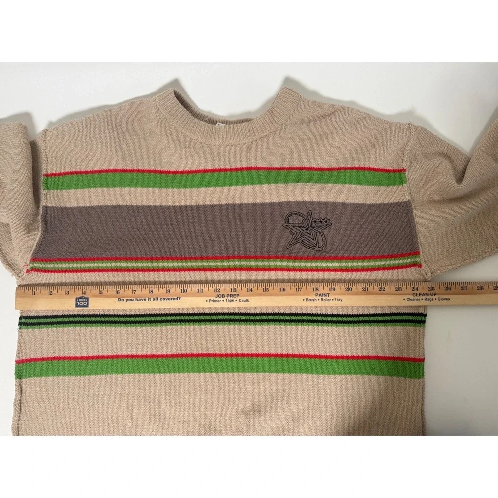 NEW BDG Sweater Women's Medium Urban Outfitters Knit Striped Pullover‎ Beige